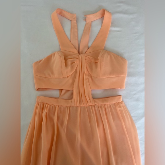 BCBGeneration Peach Cutout Dress - Picture 7 of 14